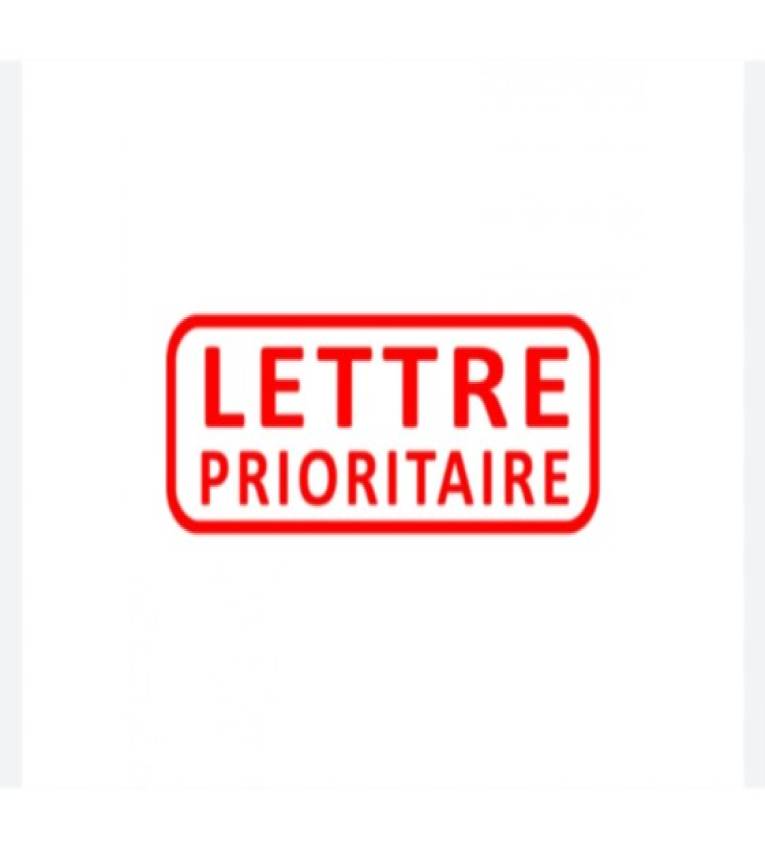 Tampon encreur  Professionnel ''LETTRE PRIORITAIRE'' Trodat 4912 , Encre à Séchage Rapide ,Formule Commerciale